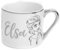 Frozen Elsa Unisex Taza blanco/Plata, cerámica,