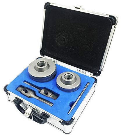 NORTOOLS Hole Saw Kit 5 PCS TCT Tungsten Carbide Hollow Drill Bits Core Drills Light Duty with Arbor for Brick Concrete 66 80mm