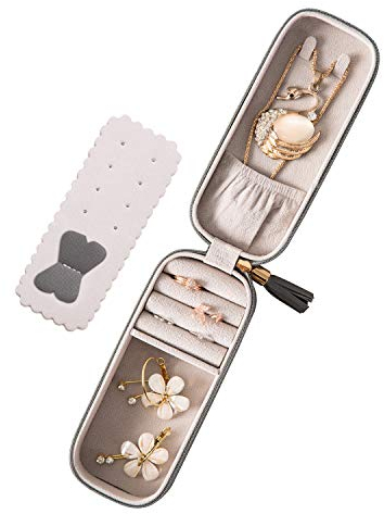 SANQIANWAN PU-Leder Klein Schmuckkästchen Schmuckkästchen Damen Schmuckkoffer Reise Schmuckaufbewahrung Schmuckbox Damen Schmuckschatulle für Ringe,Ohrringe,Halskette,Armbanduhr