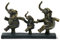 FeinKnick Dekofigur Elefanten “Familienspaß” - Skulptur als Deko Symbol für Freude in der Familie - Dekoration Elefant groß & handgefertigt aus Marmorit