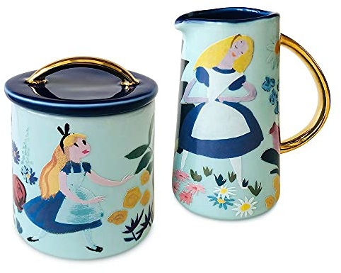 Disney Alice in Wonderland by Mary Blair Creamer and Sugar Bowl Set