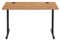 Amazon Basics Office Computer Desk, Beech Desktop and Black Frame, Rectangular, Simple Assembly, 120 x 60 x 73.6 cm (Previously Movian brand)
