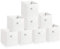 Hibtn Set of 8 Foldable Storage Box, Fabric with Handles Storage Cubes And Cloth Storage Organizer Drawer For Closet And Toys Storage,27 x 27 x 27 cm, White