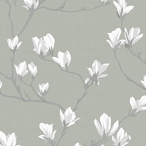 Laura Ashley Magnolia Grove Papier peint ardoise