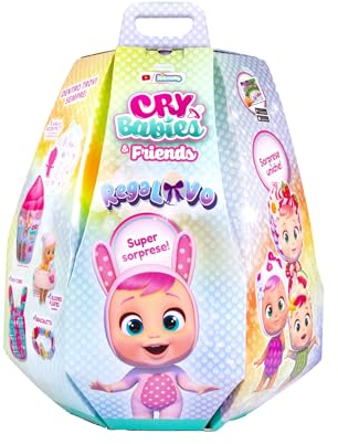 Cry Babies Huevo De Pascua Sorpresa, Nueva Caja Sorpresa Llena de Regalos Inesperados Y Divertidos, Una Pascua Especial, Multicolor, para Niñas y Niños a Partir de 3 Años