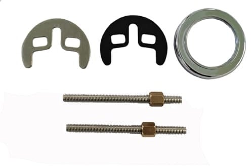 Basin Tap Fixing Set Mounting Kit 1 Hole Bracket Bolt Sink Kitchen Bath (2-Holes)