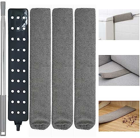 Staubwedel Teleskop Reinigungsbürste Staubwedel Lang Ausziehbar Einziehbarer Staubwedel Staubwischer, Spalt-Staubreiniger Mit Edelstahl Stange, Staubbürste Abwaschbare Für Damp Duster (1 Pack)