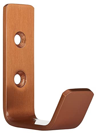 SOTECH Crochet à vêtements Loxten 60 x 20 x 45 mm orange Crochet de vestiaire moderne Acier inoxydable Épaisseur de matériau de 3 mm Crochet pour vestes avec bords arrondis