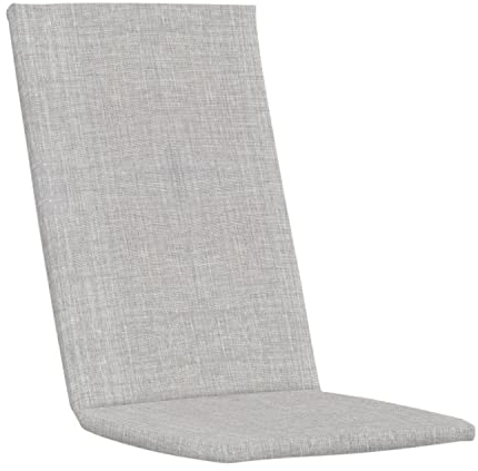 KETTtex EXKLUSIV Auflage Hochlehner Silbergrau I Gartenstuhl Polster 123x50x4cm I KTH2 Sitzauflage weich & robust I Wetter- & formbeständige Stuhlauflage I pflegeleichtes Sitzkissen I Dessin 8643