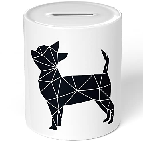 JUNIWORDS Spardose Sparbüchse, Origami Chihuahua Fläche (1009028)