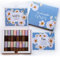 Schokoladenseite Aufkleber-Set & Banderole für Merci Schokolade mit vorgedruckten Aufklebern als Geschenk für Papa, kleines Geschenk, Geburtstagsgeschenk