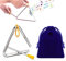 Triangel Musikinstrument, Triangel Percussion, Musik Triangel Instrument, Dreieck Instrument,mit Samtbeutel,Musikalisches Dreiecksinstrument mit Schlägel,für Schulkinder und Anfänger Beim Musizieren