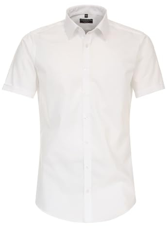 Redmond Businesshemd Kurzarm Uni Slim Fit 0 Weiss L