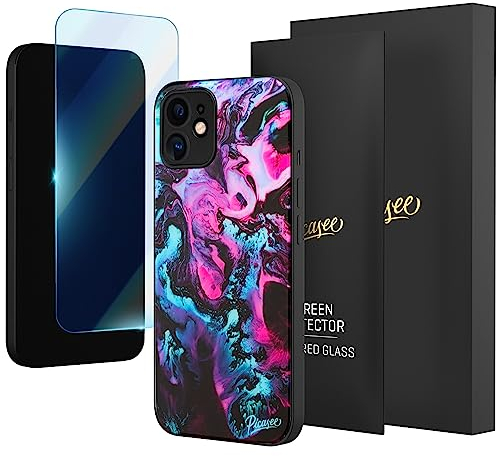 Picasee Ultimate für iPhone 12 Hülle [Technologie mit geprüftem Fallschutz 5m+] Hülle iPhone 12 Stoßfest Kratzfest Handyhülle iPhone 12 Case, Panzerfolie Gratis - Lean