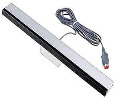 Barra de sensores para Sistema Wii, Barra de sensores de Rayos Infrarrojos con Cable Receptor con Cable y Soporte para Consola Wii