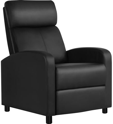 Yaheetech Sillón de Masaje Sillon Relax Sofá Ajustable Butaca de Relajación Silla con Función Reclinable para Salón Sala de Estar Negro