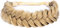 BOBIYA Messy Wide 2 Stränge Synthetisches Haar Auburn Geflochtenes Stirnband Klassisches Chunky Geflochtenes Stirnband Elastisches Stretch Geflochtenes Haarband (Sandy Blonde)
