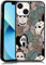 MMYAJT Horror Flowers Scary Phone Case Fit for iPhone 13, TPU iPhone Case Shockproof Ghostface Fashion Design Phone Cover Gift for Boy Girl Men Women