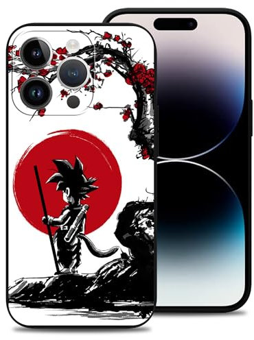 Vauiwiaie Anime Phone Case Design for iPhone 14 Pro Japanese Anime Phone Case Full Body Protective Anti-Scratch Shockproof Soft TPU Case Phone Cover for iPhone 14 Pro 6.1 inch