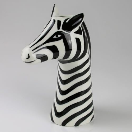 Pflanzen Kölle Keramikvase 'Zebra', schwarz-weiß, Höhe ca. 25,8 cm