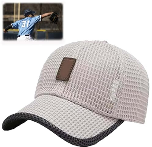 Optimumeny Summer Outdoor Casual Baseball Cap, Optimumeny Hat, Breathable Mesh Baseball Cap, Trucker Casual Cap (A)