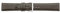 Eichmüller Verjüngendes Lederband in 14-22 mm Uhrenarmband mit Naht (22 mm, Oliv)