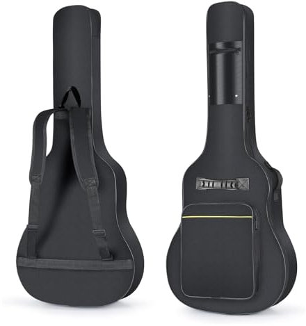ATEK Acoustic Guitar Case Bag – Classical Guitar Bag Waterproof Padded Protective Classical Guitar Backpack Carry Case Holder Guitar Cover 40 41 Inches Guitar Gig Bag with Shoulder Straps