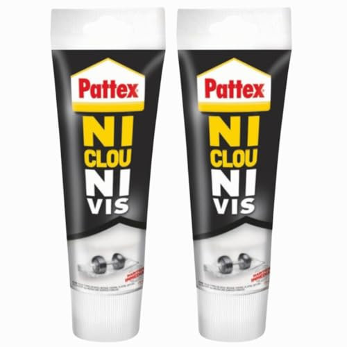 Montagekleber Kleben statt Bohren Weiß Extra Stark - Kraftkleber für innen & außen - universell einsetzbarer Baukleber - Kleber mit hoher Festigkeit (2 x 40g)