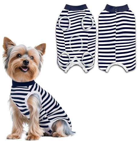 PawSailor Combinaison de récupération Chien Femelle Mâle Bleu Marine S
