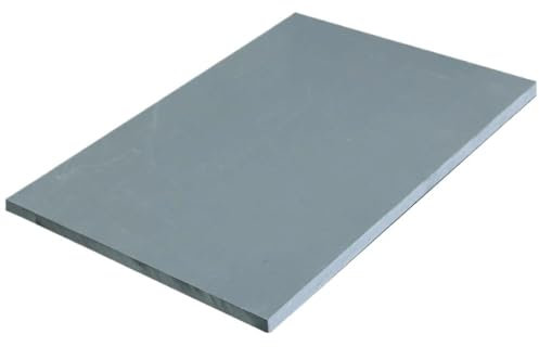 YUANYAO Panneau en PVC Gris 100x200mm, épaisseur 2/3/4/5/6/8/10/15/20/25/30/35/40/45/50mm, Feuille Dure en Plastique for équipement électronique, Etc.(Thickness 2mm)