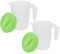 Ciieeo 2Pièces Pichet Plastique avec Couvercle pour Boissons pour Eau Jus et Bières Pichet de Service Pratique pour Restaurants et Bars