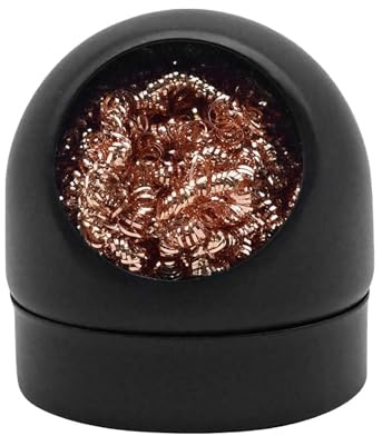 Kit de Nettoyage Professionnel pour Fer à Souder - 1 Balle Nettoyante + Support en Laiton + Éponge - (Accessoires Soudure Haute Température)