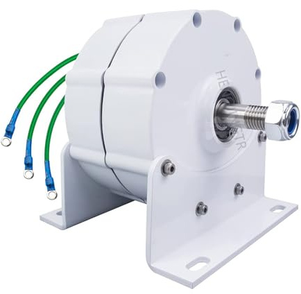 HENGJINGTR 24v, 14000W Low RPM Permanent Magnet Generator, Dreiphasengenerator 12V 24V 48V 220V lautlose DIY Windturbine mit Basis Haushalts-Elektromotor