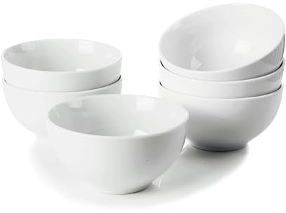 WishDeco Small Bowls Set med 6, dessertskålar, 300 ml glasskål
