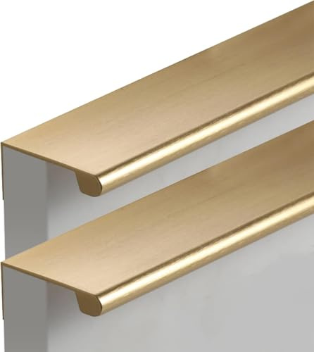 Concealed Door Handle - Aluminum Alloy 800mm for Elegant Wardrobe or Closet Doors