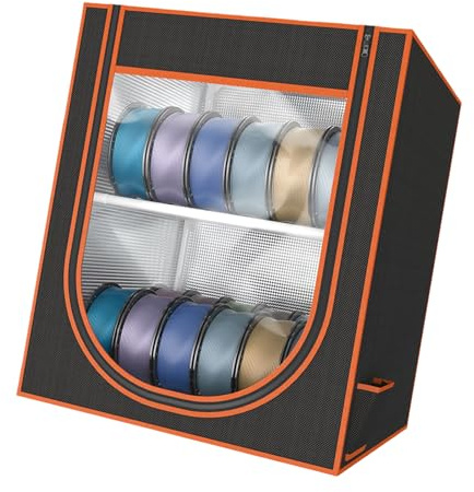 Lot de 12 boîtes de rangement double couche pour filament 3D pouvant contenir 12 rouleaux de filament