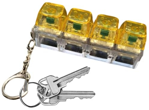 Keyboard Fidget Clicker - Stress Relief and Focus Toy | and Metal Construction with Clickable Keys, Desk Accessory for Concentration, Fun Office Classroom Gadget