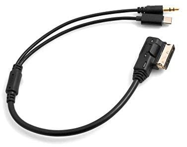 System-S Media In AMI MDI - Cable Adaptador para Audio estéreo de 3,5 mm y USB 3.1 Tipo C