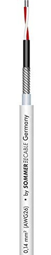 Sommer Cable 200-0140AQ Mikrokabel 2 x 0,14 mm² weiß Meterware