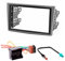 CARAV 11-090-24-7 Radioblende 2-DIN Dash Installation kit Set ISO und antennenadapter für Astra (H) / Antara/Corsa (D) / Zafira (B) Winstorm Terrain …