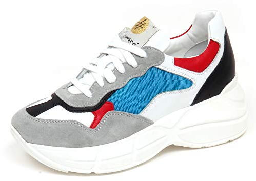 LEMARE' F4402 Sneaker Donna Reddy Scarpe Tissue/Leather Shoe woman-41