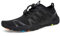 Strandschuhe Damen Herren Wasserschuhe Badeschuhe Unisex Atmungsaktiv Leicht Barfußschuhe rutschfeste für Schwimmen Tauchen(S901 Schwarz, 45EU)