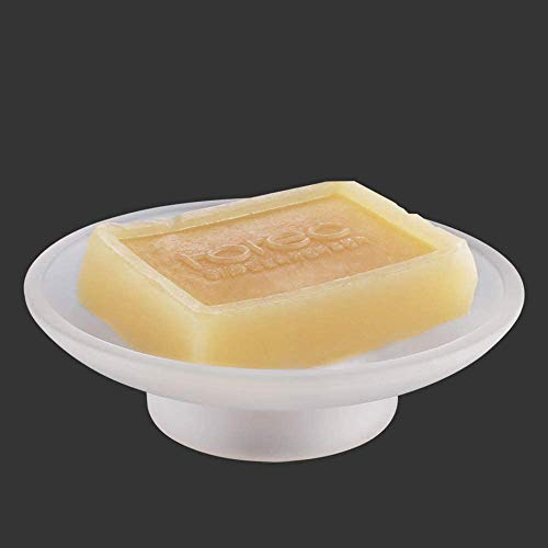 U/N 2x Glass Soap Dish Replacement Spare for Bathroom Accessory Universal Holder (Frosted)