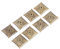 100 pc Vintage rembourrage ongles Bronze étiquette en métal meubles canapé chaussure porte décoratif clou goujon matériel broches et punaises(21 * 21 mm)
