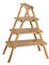 Regal Floris Teak Braun Holz Stufenregal Standregal Holzregal Raumtrenner massiv