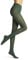 FALKE Pure Matt 50 DEN W Ti semi-opaques unis 1 paire, Collants Femme, Vert Hunter Green 7441, M-L