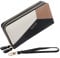 Yibingkea Portefeuille en Cuir synthétique pour Femme avec Double Fermeture éclair et Plusieurs emplacements pour Cartes (Black3)