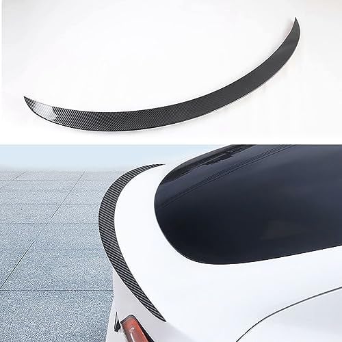 TOPABYTE Spoiler Original Heckspoiler Flügellippe für Tesla Model Y 2020-2024 Zubehör ABS (Glossy Carbon)