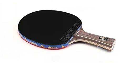 tischtennisschläger Set tischtennisschläger Profi Tischtennis Set 5-Sterne-Tischtennis-Pro-Carbon-Tischtennisschläger, Schwarz/Rot(Color:A1)