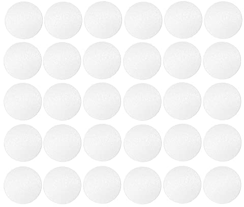 30x Cache vis adhésif autocollant diamètre 20mm bouchon trou meuble table chaise maison, blanc PE